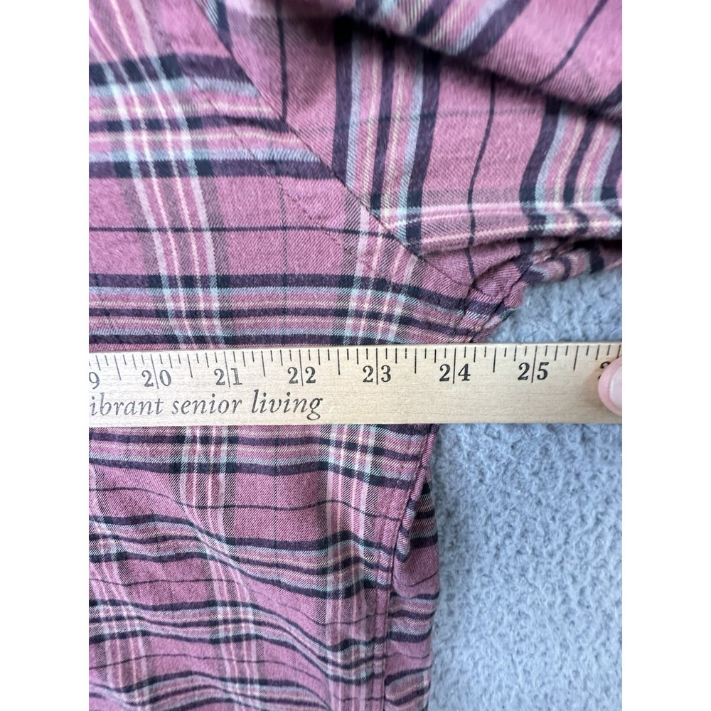 Faherty Shirt Mens XL Pink Mauve Plaid Featherweight Flannel The Movement L/S - Picture 8 of 11